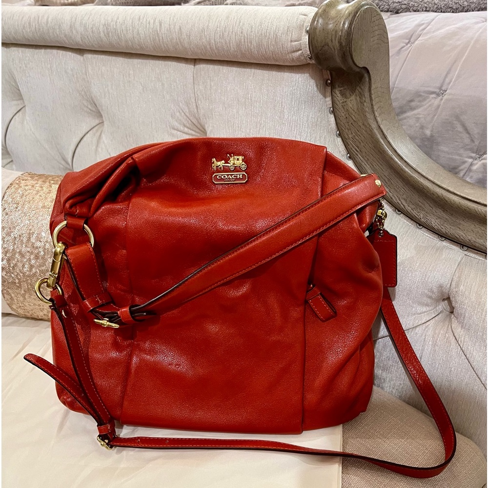 Coach Shoulder Bag In Orange $275